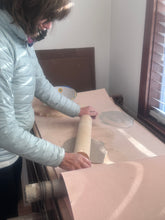 Load image into Gallery viewer, Ceramic Hydrangea Spoon Rest 6"