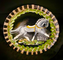 Load image into Gallery viewer, Versailles Collection - 6" Dressage Motif Walnut Wood Bowl