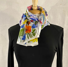Load image into Gallery viewer, Frédérique’s Provence Design 72” X 18” Silk Scarf
