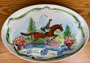 Equestrian Oval Platter - 16” & 13"