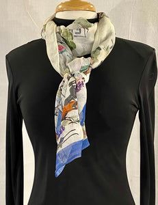 Frédérique’s Dressage Design 72” X 18” Modal Fabric Scarf