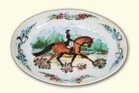 Load image into Gallery viewer, Equestrian Oval Platter - 16” &amp; 13&quot;

