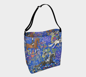 “Dressage in Provence” Day Tote! Designed By Frederique Poulain.