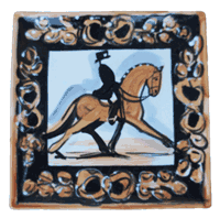 Dressage - Square Serving Tray in 3 Sizes