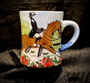 Equestrian Flared Mug - 4.5" tall