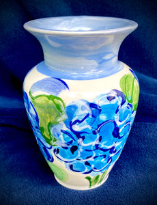 Ceramic Hydrangea Vases in 6", 8" & 12"
