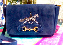 Load image into Gallery viewer, 10&quot; X 6&quot; X 4&quot; Italian Suede Leather, over the shoulder Bag. You choose, Hand Painted OR not!
