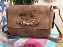 Load image into Gallery viewer, 10&quot; X 6&quot; X 4&quot; Italian Suede Leather, over the shoulder Bag. You choose, Hand Painted OR not!
